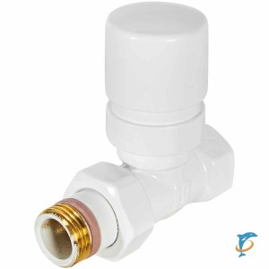 Клапан термостатический STOUT Design белый, прямой 1/2, SVTD-0001-000015W  (SVTD-0001-000015W)