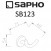 Крючок двойной Sapho Samba SB123, хром 