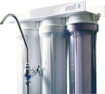 Фильтр для воды Atoll A-313E — фильтр, система "под мойкой", число ступеней очистки - 3, механическая фильтрация, фильтрующий модуль в комплекте, очистка от свободного хлора, присоединительный размер 1/2