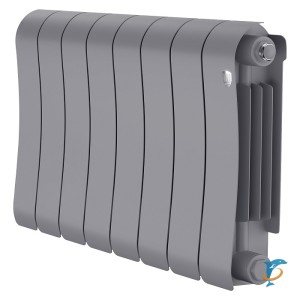 Радиатор биметаллический Royal Thermo Infinity 300 Silver Satin 8 секций  (RTISS30008)