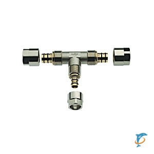 Тройник Prandelli Multyrama равнопроходной профиль H,TH,U 26,3х20,2х26,3 (509.31.64.6)