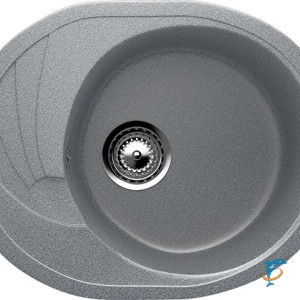 Односекционная реверсивная мойка ULGRAN U-403 темно-серый (U-403-309)