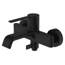 Смеситель для ванны и душа Azario VINCENTE с ручным душем, керамический картридж, чёрный (AZ-VRZ2338326PA) — 