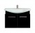 Мебель для ванной Misty Джулия 75 с зеркало-шкафом подвесная черная