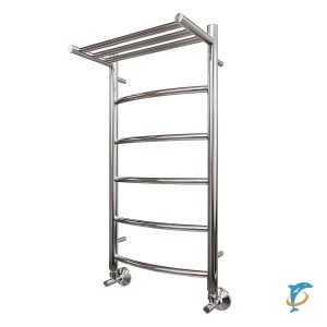 Полотенцесушитель водяной Point PN04148P П5 400x800 с полкой, хром  (PN04148P)