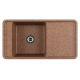 Мойка для кухни из литого мрамора Aquaton Беллис 97 терракотовый 1A725132BS270  (1A725132BS270)