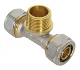 Тройник Мillennium винтовой Ф20-3/4 нар.рез. —  Тройник винтовой м/п нар./рез. 