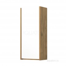 Полупенал Aquaton Сканди 35 подвесной, универсальный, белый, дуб рустикальный — 