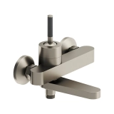 Смеситель для ванны и душа Damixa Arc 291000200 поворотный излив, никель &mdash; 