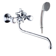 Смеситель для ванны HAIBA HB2209 длинный излив, латунь, хром — 