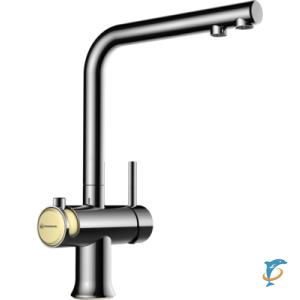 Смеситель OMOIKIRI Hotaru-CH-BE для кухни хром/бежевый (4994052)