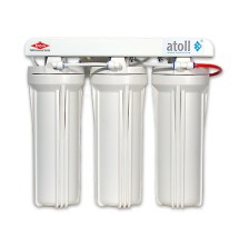 Фильтр для воды Atoll А-313Еg —  Габаритные размеры, см (ВхШхГ) 365х145х355 Кол-во ступеней очистки 3 Номинальный поток (л/мин) 3,8 Присоед. размер 1/2 '' Рабочее давление (бар) до 6