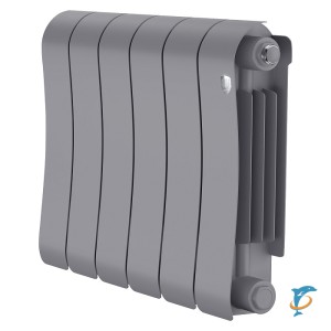 Радиатор биметаллический Royal Thermo Infinity 300 Silver Satin 6 секций  (RTISS30006)