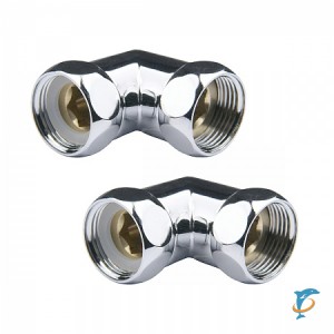 Угловое соединение для полотенцесушителя Point PN00003 1"х1" г/г, хром (пара)  (PN00003)