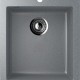 Односекционная мойка с отверстием под смеситель ULGRAN U-404 темно-серый  (U-404-309)