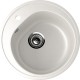 Круглая мойка с отверстием под смеситель ULGRAN U-101 молочный  (U-101-341)