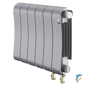 Радиатор биметаллический Royal Thermo Infinity 300 Silver Satin VR80 8 секций  (RTISSVR8030008)