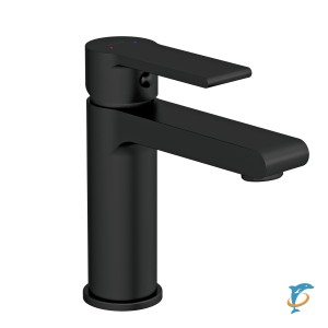 Смеситель Cersanit Brasko Black 63107 для раковины с клик-клак  (63107)