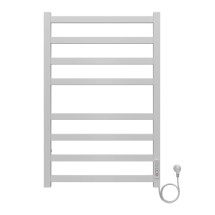 Полотенцесушитель электрический AZARIO PALERMO 500/800 квадрат, 8 секций, диммер справа, белый (AZ83858W) — Водяной полотенцесушитель «Лацио» 450/716 Terminus Benetto 8 перекладин
