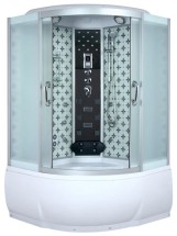 Душевая кабина River TEMZA 150/150/55 МТ — Закрытая с крышей ,полностенная, двери раздвижные, габариты (ШхВхД): 150x150x220 см