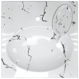 Раковина подвесная Azario Carmen 605х602х85 Белый мрамор (CS00078503) — 