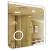 Зеркало AZARIO Golden 700х700 влагостойкое с подсветкой и подогревом, сенсорный выключатель (CS00084316)
