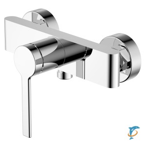 Смеситель для душа Azario VINCENTE с ручным душем, керамический картридж, без излива, хром (AZ-VRZ338326C)  (AZ-VRZ338326C)