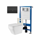 Инсталляция Point Элемент PN45120 +Клавиша Виктория черн/хром PN44061BC +Унитаз Аврора PN41101 &mdash; 