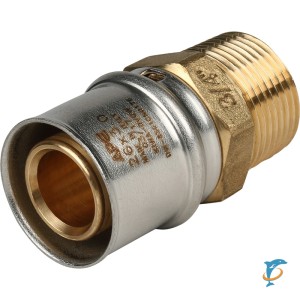 Stout Переходник с наружной резьбой 3/4"х26 для металлопластиковых труб прессовой (SFP-0001-003426)