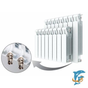 Биметаллический радиатор Rifar Monolit Ventil 350 x 11 секций  (Ventil 350 x 11 секций)
