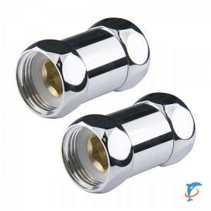 Прямое соединение для полотенцесушителя Point PN00001 1"х1" г/г, хром (пара)  (PN00001)