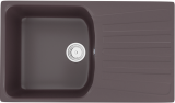 Односекционная реверсивная мойка ULGRAN U-203 шоколад — 