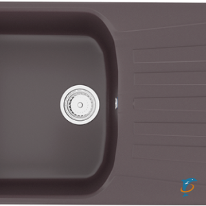 Односекционная реверсивная мойка ULGRAN U-203 шоколад  (U-203-345)