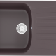 Односекционная реверсивная мойка ULGRAN U-203 шоколад  (U-203-345)