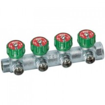 Коллектор регулирующий проходной MULTI FAR 3/4 на 4 отвода FK 3824 3412 — Используемые в системах водоснабжения и отопления.