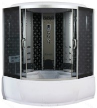 Душевая кабина River TEMZA 150/150/55 ТН — Закрытая с крышей ,полностенная, двери раздвижные, габариты (ШхВхД): 150x150x220 см