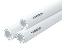 Труба полипропиленовая армированная Millennium (аллюминь) PN 25 32мм — Трубы Millennium полипропиленовые являются универсальными для систем холодного и горячего водоснабжения.