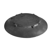 Конус с люком для колодца LKK 1050 (красный) 3 тонны — 