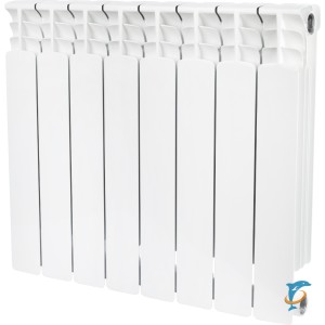 Биметаллический радиатор STOUT Space 500 8 секции нижнее правое подключение  (SRB-0320-050008)