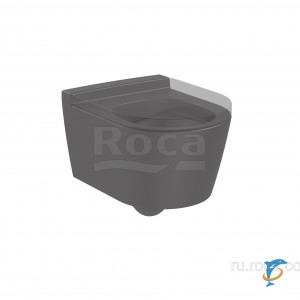 Чаша Roca Inspira Round подвесная 480, Rimless, оникс 346528640  (346528640)