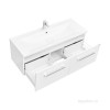 Тумба с раковиной Aquaton Мадрид 120М, 2 ящика, белая с раковиной Премьер М 120 &mdash; 