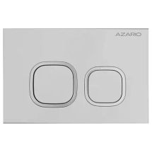 Кнопка смыва AZARIO NEW-TS механическая, двойной смыв, квадратные кнопки, ABS пластик, хром (AZ-ABS-002-CH) &mdash; 