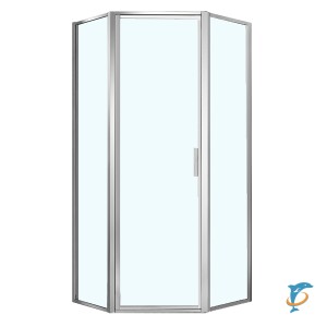 Душевое ограждение Azario RICHMOND 1000х1000х2000 прозрачное стекло 6 мм, профиль серебро (AZ-NAG3231 1000)  (AZ-NAG3231 1000)