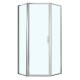 Душевое ограждение Azario RICHMOND 1000х1000х2000 прозрачное стекло 6 мм, профиль серебро (AZ-NAG3231 1000)  (AZ-NAG3231 1000)
