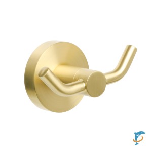 Крючок двойной Fixsen COMFORT GOLD FX-87005A, золото-сатин (FX-87005A)