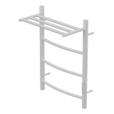 Полотенцесушитель электрический Point Афина PN04846PW П3 400x600 с полкой, диммер справа, белый — 