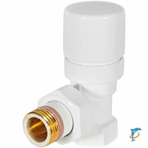 Клапан термостатический STOUT Design белый, угловой 1/2, SVTD-0002-000015W  (SVTD-0002-000015W)