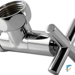 Вентиль запорный угловой 3/4х1 г/г крестовой (пара)  (ВЗУ 3/4''х1'' г/г (крестовой))