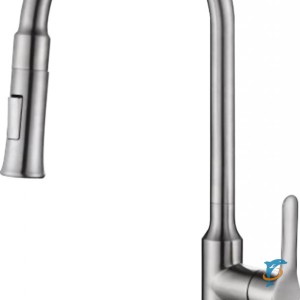 Смеситель для кухни с выдвижным изливом,двухрежимный, нержавеющая сталь, исполнение сатин BB-LAM38-IN  (BB-LAM38-IN)