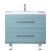 Тумба с раковиной Misty Марта- 80  напольная голубая матовая
